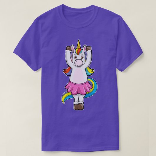 T-shirt Licorne au ballet danse avec jupe (Design devant)