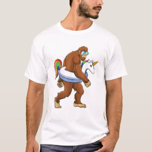T-shirt Licorne Bigfoot Sasquatch Garçons Filles Fête Pisc