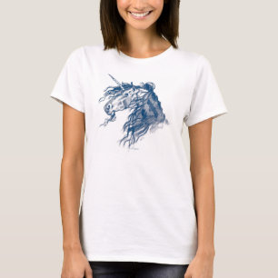 T-shirt Licorne bleue