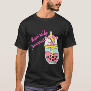 T-shirt Licorne Boba Kawaii Magiquement Délicieuse pour Fe