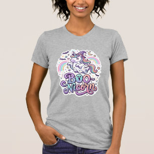 T-shirt Licorne Boo-licorne Vecteur Premium Conception Vec