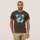 T-shirt licorne brune (Devant entier)