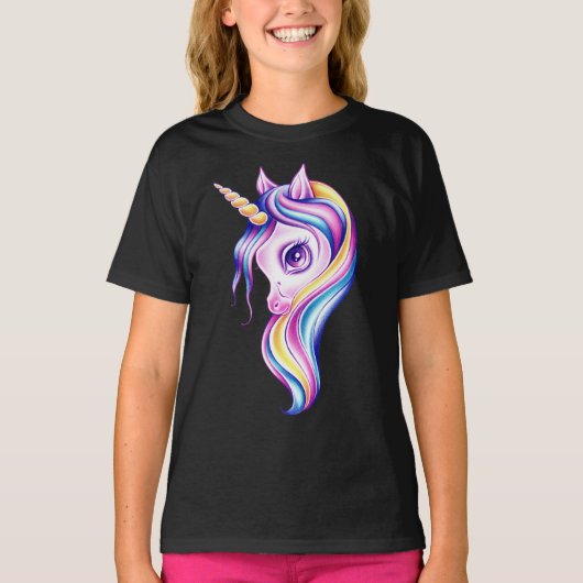 T-shirt Licorne Candy Pop (Devant)