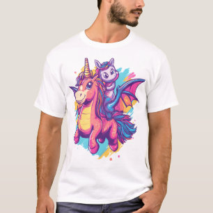 T-shirt Licorne Cavalier de Dragon (1)