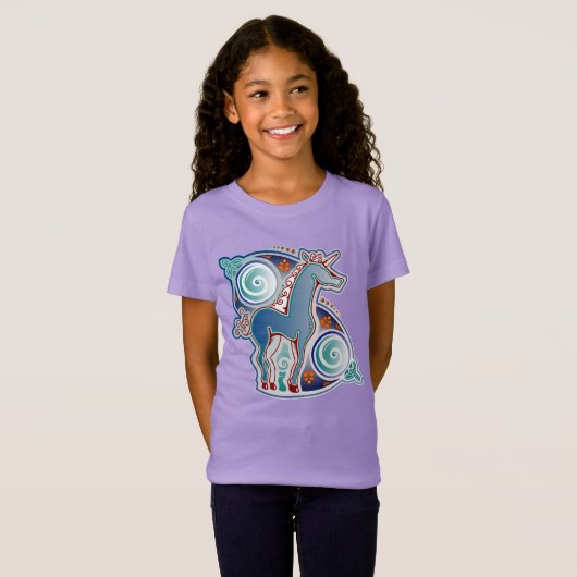 T-Shirt Licorne celtique (Devant entier)