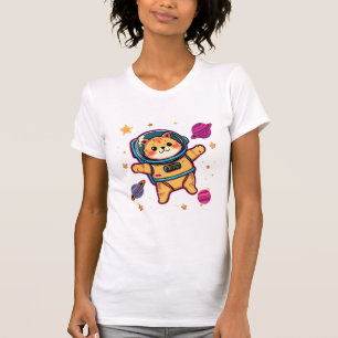 T-shirt Licorne Chat Astronaute Kawaii Galaxie Mig