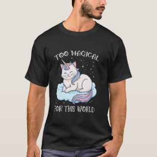 T-shirt Licorne Chat Mignon Caticorne Fantastique Meowgiqu