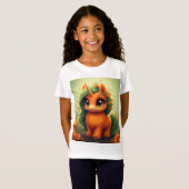 T-Shirt Licorne Citrouille (Devant entier)