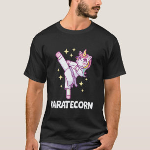 T-shirt Licorne Classique Mignonne Fille de Karaté Karatec