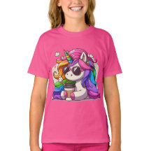 Licorne Cool avec Lunettes de Soleil et Café