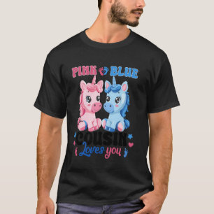 T-shirt Licorne Cousin Rose Ou Bleu T'aime Révélation De S