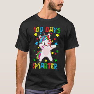 T-shirt Licorne Dabbing Joyeux 100 Jours Plus Intelligent