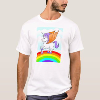 T-shirt Licorne d'arc-en-ciel