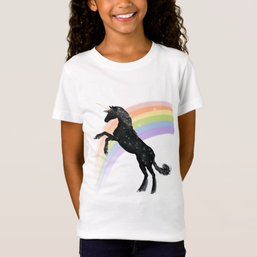 T-Shirt Licorne d'arc-en-ciel (Devant)