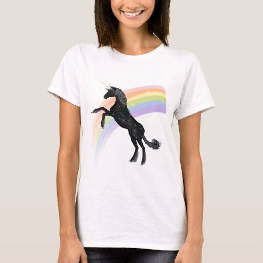 T-shirt Licorne d'arc-en-ciel (Devant)