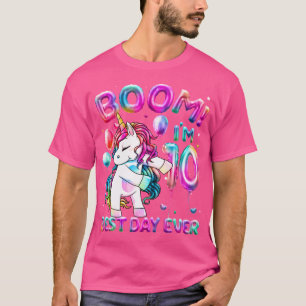 T-shirt Licorne de 10 ans qui fait du fil dentaire Fille d