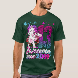 T-shirt Licorne de 13 ans Flossing Anniversaire de 13 ans