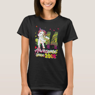 T-shirt Licorne de 14 ans faisant un flossing pour son 14è