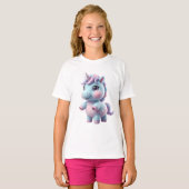 T-shirt Licorne de Barbe à Papa (Devant entier)