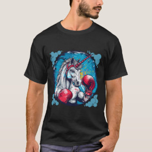 T-shirt Licorne de boxe avec gants de boxe Kickboxing Mign