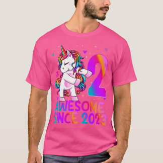 T-shirt Licorne de brossage dentaire 2 ans 2e anniversaire