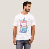 T-shirt Licorne de Bubble Tea (1) (Devant entier)
