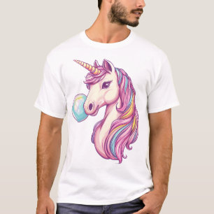 T-shirt Licorne de bulle de bonbon (1)