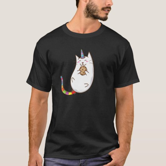 T-shirt Licorne de chat à cookie (Devant)