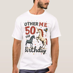 T-shirt Licorne de cheval drôle de 50e anniversaire graphi