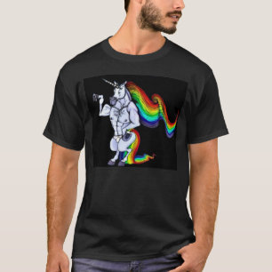 T-shirt Licorne de couleur chamois
