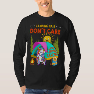 T-shirt Licorne de Dabbing Cool Cheveux de Camping On S'en