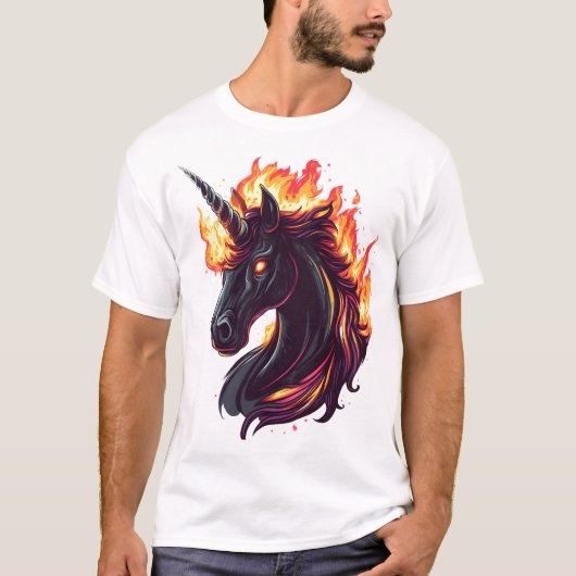 T-shirt Licorne de Feu & Flamme (1) (Devant)