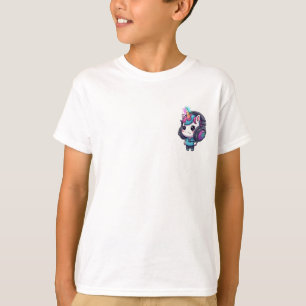 T-shirt Licorne de gamer DJ Mignonne Kawaii Enfants
