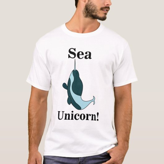 T-shirt Licorne de mer narval drôle (Devant)