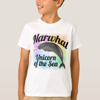 Licorne de Narwhal de la mer, arc-en-ciel mignon