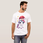 T-Shirt Licorne de Noël (2) (Devant entier)