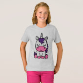 T-shirt Licorne de petite fille (Devant entier)