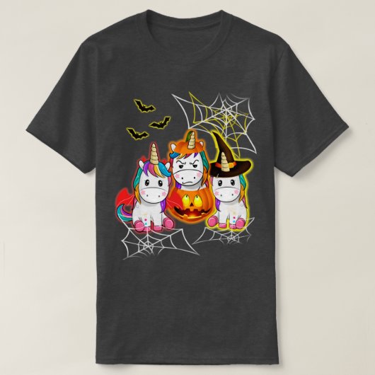 T-shirt licorne d'Halloween (Design devant)