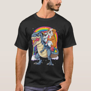T-shirt Licorne Dinosaure T rex Filles Bulldog Anglais Plu