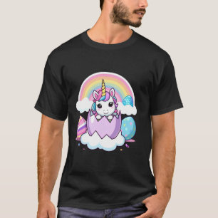 T-shirt Licorne drôle Joyeuse journée de Pâques lapin Œuf 