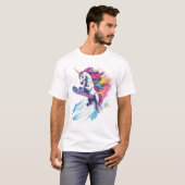 T-shirt Licorne du snowboard (1) (Devant entier)