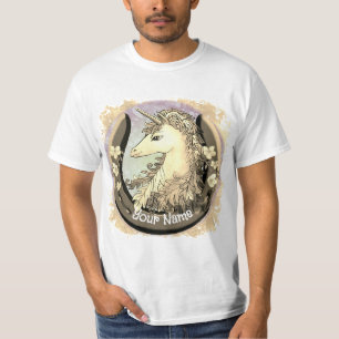 T-shirt Licorne en or chanceuse