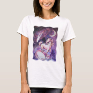 T-shirt Licorne et le ciel nocturne