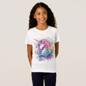 T-Shirt Licorne Étoilée (Devant entier)