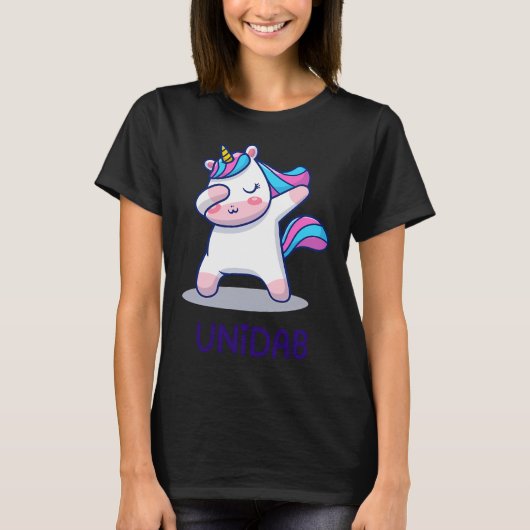 T-shirt Licorne faisant le Dab (Devant)