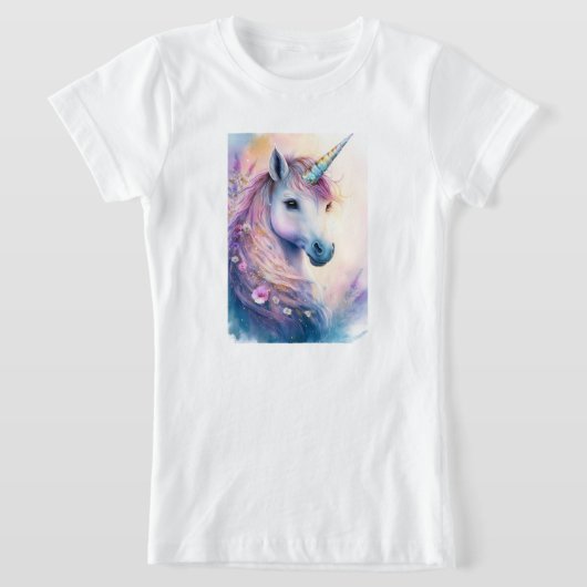T-shirt Licorne Fantastique pour Fille (Poser)