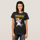 T-shirt Licorne Heureuse - Marcie Nom (Devant entier)