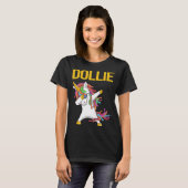 T-shirt Licorne Heureuse - Nom de poupée (Devant entier)
