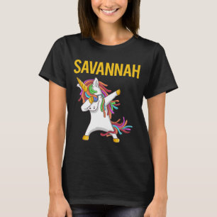 T-shirt Licorne Heureuse - Nom Savannah
