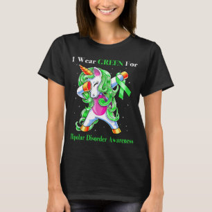 T-shirt Licorne Je Porte Du Vert Pour La Sensibilisation A
